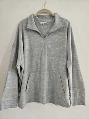 Haven Half-Zip Pullover Sweater - Gray Size XXL